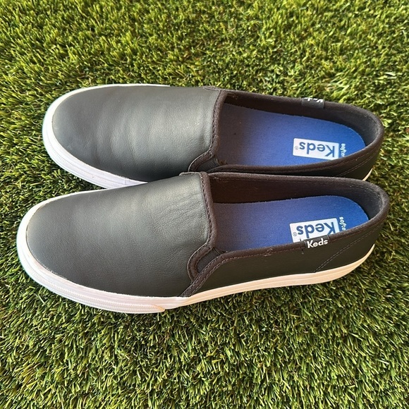 Keds Black Slip-On Sneakers with Canvas Upper Women’s Size 7.5 - Picture 2 of 7